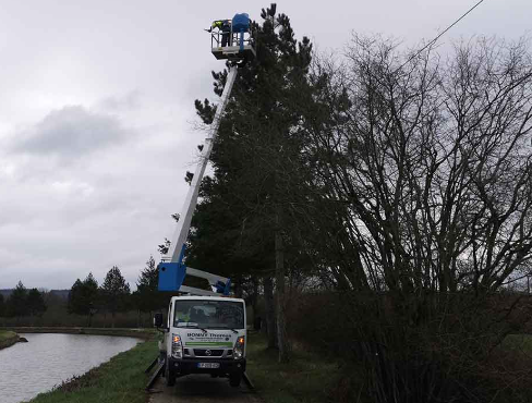 Nacelle élévatrice pour travaux en hauteur